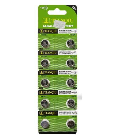 Tianqiu 10PCS Ag7 Lr927 395 Sr927Sw Alkaline Battery