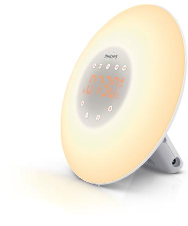 Philips Wake-up Light-sunrise simulation 2 x natural sounds FM radio reading light slumber function (model HF3505/01)