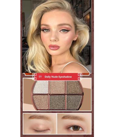 UIFCB Glitter Eyeshadow Palette - 6 Color Sparkle Shimmer Makeup Set (Type 3) - Buy Online on SooperMarket.com