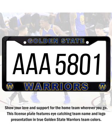 Golden State Warriors License Plate Frame - Black, 12.25 x 6.25 - Ideal Gift for Sports Fans - Slim Design - Buy Online on SooperMarket.com