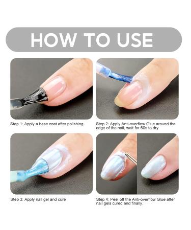 Coscelia Liquid Latex Tape Set - Peel Off 8ml Skin Protection for Nail Art & Manicure Odorless White - Buy Online on SooperMarket.com