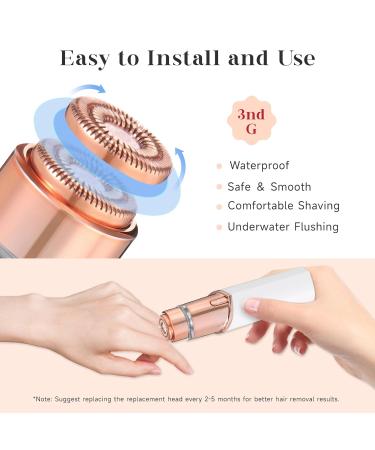 Buy Replacement Heads for Finishing Touch Flawless GEN 3 Facial Hair Remover | New Version 18K Gold-Plated Blades | International Shipping Available - Buy Online on SooperMarket.com
