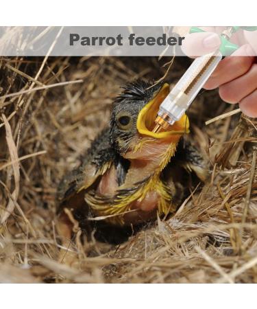 Baby Bird Feeding Kit 6PCS 20ML Baby Birds Feeding Syringe with Hose and Spoons Hand Feeding Device with Scale and Positioning Screw for Sick Bird - Buy Online on SooperMarket.com