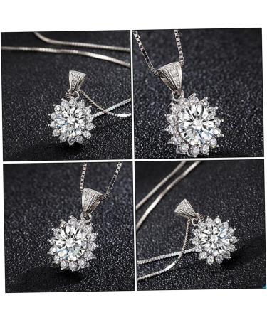 ABOOFAN 1pc Sun Petal Pendant Diamond Choker Necklace Rhienestone Necklace Crafts Making Material Alloy - Buy Online on SooperMarket.com