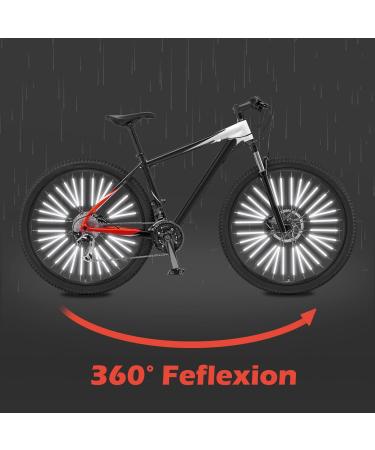 Buy Gigmeta 72-Piece Spoke Reflectors for Bikes | 360 Visibility Cat Eye Reflectors | Easy Assembly Bicycle Accessories - Buy Online on SooperMarket.com