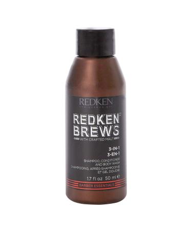 REDKEN Brews 3-in-1 Shampoo Conditioner and Body Wash for Men 50 ml 884486340740