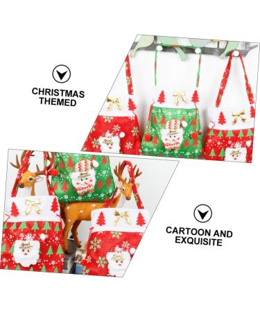 Gogogmee Santa Present 3pcs Christmas Candy Bag Candy Bags Christmas Tote Bags Xmas Bags Bag Backpack Decorate - Buy Online on SooperMarket.com