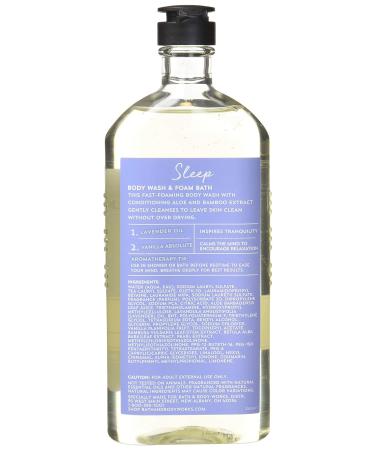 Bath and Body Works Aromatherapy Sleep Lavender Vanilla Body Wash Foam Bath 10oz - 2 Pack - Buy Online on SooperMarket.com