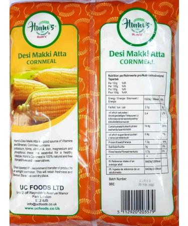 HUMI'S Desi Yellow Makki Atta - 1.5kg | Cornmeal | 100% Natural | No Preservatives - Buy Online on SooperMarket.com