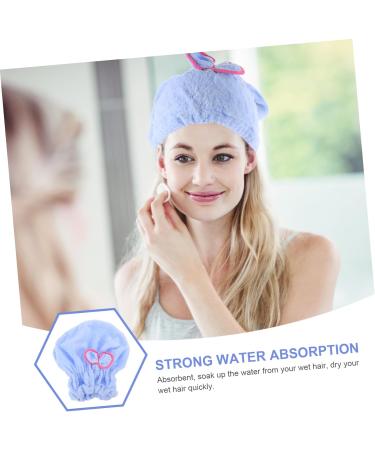 MAGICLULU 2pcs Elastic Shower Hair Ties Towel Shower Cap for Women Hair Drying Cap Shower Cap Hair Ties for Women Hair Bathing Cap Shower Cap for Hair Towel Take a Bath Child Dark Bluex2pcs mediumx2pcs - Buy Online on SooperMarket.com
