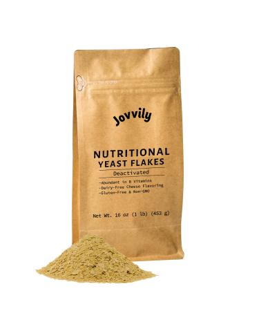 Jovvily Yeast Flakes - 1 lb - Popcorn, Soups, Pastas