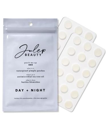 Julep Patch Me Up Waterproof Pimple Patches 72 Hydrocolloid Acne Patches with Tea Tree Oil Ultra-Thin Day & Potent Night Reduces Blemishes & Scarring 48 8mm & 24 12mm Patches Invisible Pimple Patch
