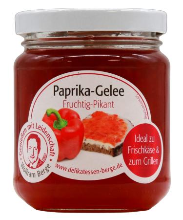 Wolfram Berge Paprika Jelly Fruity-Spicy Pack of 3 (3 x 225g)
