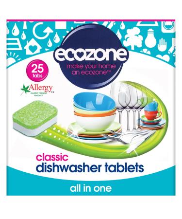 Ecozone All in One Classic Dishwasher Tablets 25 Tablets