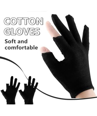 Buy Lilbitty Cotton Gloves - 3 Pairs Moisturizing Gloves for Dry Hands | Overnight Moisture Therapy | Black - Buy Online on SooperMarket.com