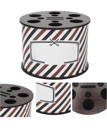 Scissors Storage Holder Wood Storage Box for Scissors Comb Large Capacity Round Scissors Organizer for Hairdresser Barber Tool Storage Box - Buy Online on SooperMarket.com