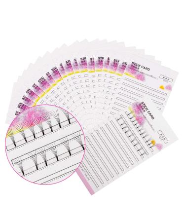 Eyelash Extensions Supplies FADLASH 20Pcs Eyelash Fan Holder Easy Fan Volume Lashes for Storage Volume Fans Graft Eyelashes Make Fans Tools Lash Fan Holder