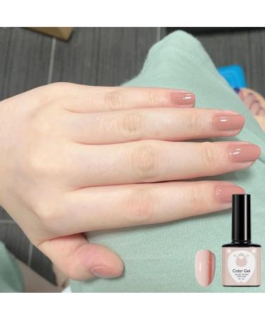 Pink Gel Nail Polish Nail Varnish Set 3 Colors Nude Peach Light Pink Coral Gel Nail Polishes Sets Natural Pale Pink Hot Pink Soak off UV/LED Gel for Christmas DIY Manicure Home Salon Nail Art - Buy Online on SooperMarket.com