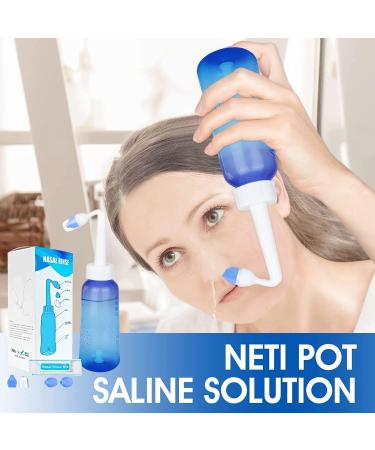 Neti Pot Sinus Rinse Kit Ankrista 300ml Neti Pot Sinus Rinse Kit with 40 Packets Nasal Wash Salt Nasal Sinus Rinse Kit for Kid & Adult - Buy Online on SooperMarket.com