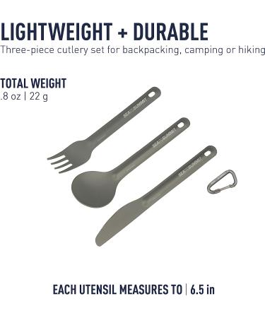 Sea to Summit Alpha Light Aluminum Camping Cutlery Set - Knife, Fork, Spoon - Buy Online on SooperMarket.com