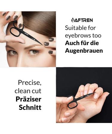 Nail Scissors Curved Blade Nail Maintenance Toenail Fingernail Beauty Cuticle Scissors Ergonomic Design for Men Women Pedicure 4 inch Black - Buy Online on SooperMarket.com