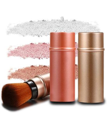 Vtrem 3PCS Kabuki Foundation Brush Retractable Red Black Brown Professional Travel Brushes Blush Foundation brush Makeup Brush Set Blush Brush Red/Black/Brown - Buy Online on SooperMarket.com