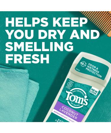 Tom's of Maine Women's Coconut Lavender Antiperspirant Deodorant 2.25 oz 3-Pack - Buy Online on SooperMarket.com
