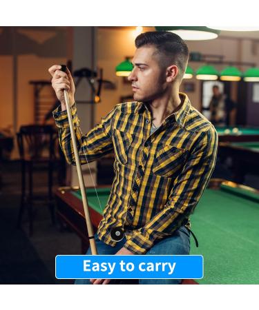 Thinp 2-Piece Billiard Queue Chalk Holder - Recoverable Snooker Chalk Bag - Pool Cue Cover in Black | Shop Internationally - Buy Online on SooperMarket.com