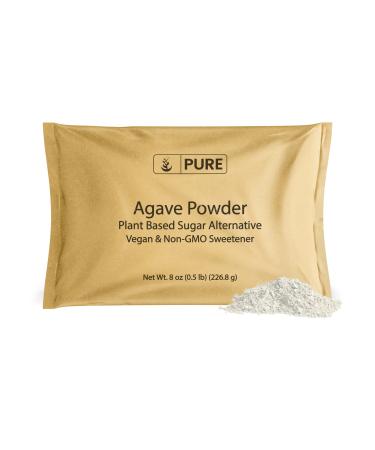 Pure Original Ingredients Agave Powder (8 oz) Vegan Sweetener, Easily Added to Drinks & Recipes 8 Ounce (Pack of 1)