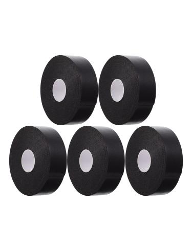 5 Rolls Foam Eye Pads Adhesive Tape Foam Grip Tape Makeup Tape Lash Extension Tape Skin Eye Makeup Supplies Beauty Eyelash Tape Eyelash Patches Black Tape Roll 8.5x8.5x2.5cm Black
