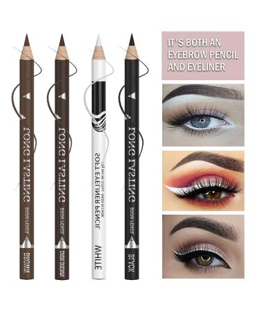 7Pcs Multicolor Waterproof Eyebrow Pencil & Eyeliner Set - Long Lasting Smudge Proof Makeup for Women - Buy Online on SooperMarket.com