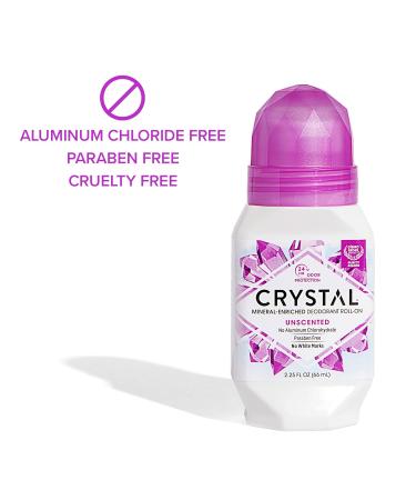 Crystal Deodorant 3 Pack - Mineral Roll-On Vegan Deodorant, Unscented 2.25 fl. oz - Buy Online on SooperMarket.com