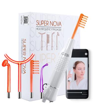 GES Supernova Darsonval High Frequency Acne Hair Loss Fold Reduction Cosmetic Device For Skin Nursing System Nice Face Without Acne