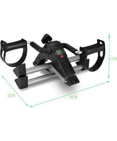MOMODA Under Desk Bike Pedal Exerciser - Foldable Mini Bike with LCD Display - Grey | Home/Office Leg/Arm Cycling Solution - Buy Online on SooperMarket.com