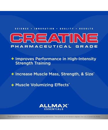 ALLMAX Nutrition - Creatine Monohydrate Micronized Creatine Powder for Strength and Muscle Recovery Gluten Free & Fast Absorbing 400g & ZMX2 90 Count - Buy Online on SooperMarket.com