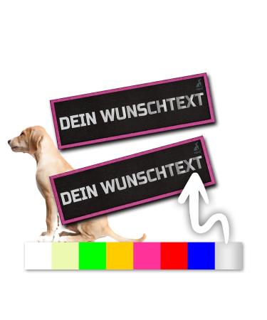 pieces P24S K9 dog harness velcro stickers for small and medium dogs with name Small Pink Small Pink