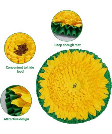 WYSWYG Snuffle Mat for Dogs Large Breed 26.4"*26.4" Dog Enrichment Toys for Puppies to Encourage Natural Foraging Skills Pet Snuffle Mat for Stress Relief and Slow Feeding - Buy Online on SooperMarket.com
