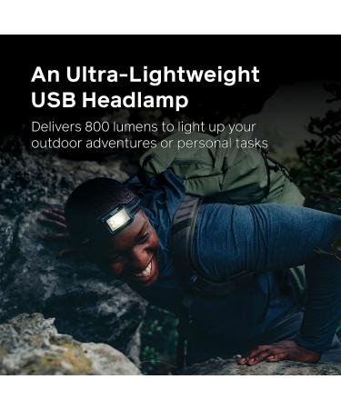 BioLite HeadLamp 800 Pro - 800 Lumens, Ultra-Lightweight & USB Rechargeable | 8 Light Modes - Midnight Grey - Buy Online on SooperMarket.com