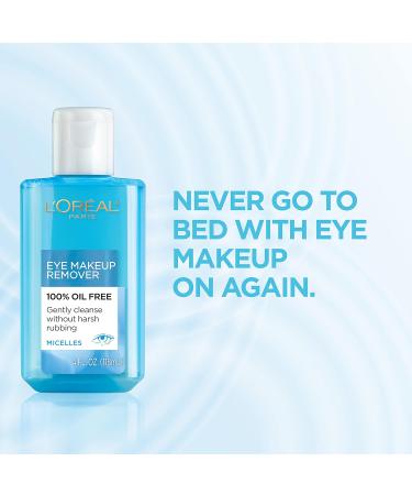 L'Oreal Paris Skincare Dermo-Expertise Oil-Free Eye Makeup Remover - Gentle & Effective 4 fl. oz for Clean Refreshing Eye Care - Buy Online on SooperMarket.com
