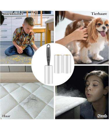 8 Roll Lint Roller for Clothing & Pet Hair 480 Sheets Self-Adhesive Perfect for Sofas Carpets Dust Dog & Cat Fur - Buy Online on SooperMarket.com