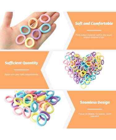 Hanyoushengvance Baby Hair Ties 120 PCS - Mini Seamless Toddler Hair Bands - Soft Elastic Hair Bands for Ponytails (5 Colors) - Buy Online on SooperMarket.com