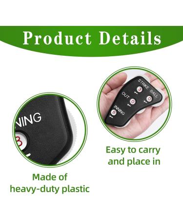 Watayo 4 Wheel Umpire Indicator - Baseball & Softball Umpire Counter Clicker (2pcs) - Buy Online on SooperMarket.com