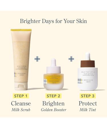 Beekman 1802 Milk Tint Face SPF 43 - Oxybenzone Free Tinted Mineral Sunscreen & Moisturizer for Sensitive Skin - Cruelty Free Makeup Primer - 1 oz - Buy Online on SooperMarket.com