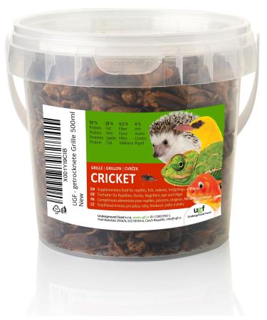 UGF - dried grille 500ml bucket grilling insects bird feed wild birds all year round turtles feed hedgehog feed lizard lining fish feed