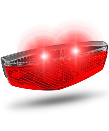 B chel LED bicycle lighting luggage rack Tivoli |Bicycle racks for dynamo operation or e-bike |STVZO approved |Bicycle light in the back unit size dynamo |Without brake display single
