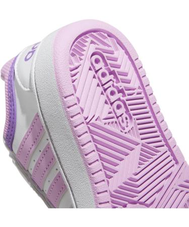 adidas Kids Hoops Mid 2.0 Fitness Shoes - Child 3 UK - White/Lilac/Violet - Buy Online on SooperMarket.com