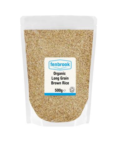Organic Long Grain Brown Rice 500g | Certified Organic by Fenbrook Organic