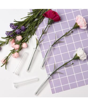 Anjmd 50pcs Floral Water Tubes with Silicone Cap - Ideal for Bouquets and Floral Arrangements (4.3inch) - Buy Online on SooperMarket.com