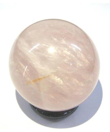 Crystal Miracle Natural 146 Grams Rose Quartz 46 MM Sphere Crystal Healing Reiki FENG Shui Home Office Gift Energy Meditation Love Health Wealth Relations Metaphysical Gemstone Spiritual Power - Buy Online on SooperMarket.com