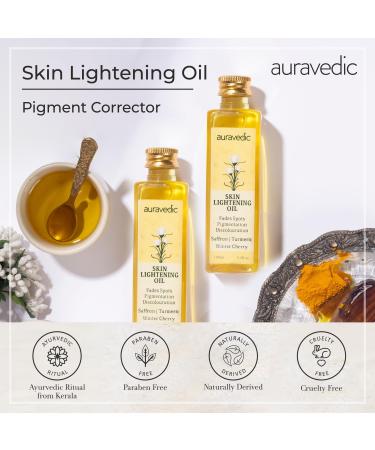 Auravedic Skin Lightening Oil - 100ml (Pack of 2) | Best International Shipping & Natural Glow - Buy Online on SooperMarket.com